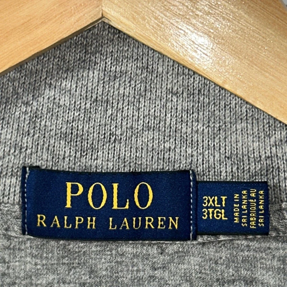 Polo Ralph Lauren Big & Tall 1/4 Zip Pullover Sweater Knit Mock Neck S 3XLT